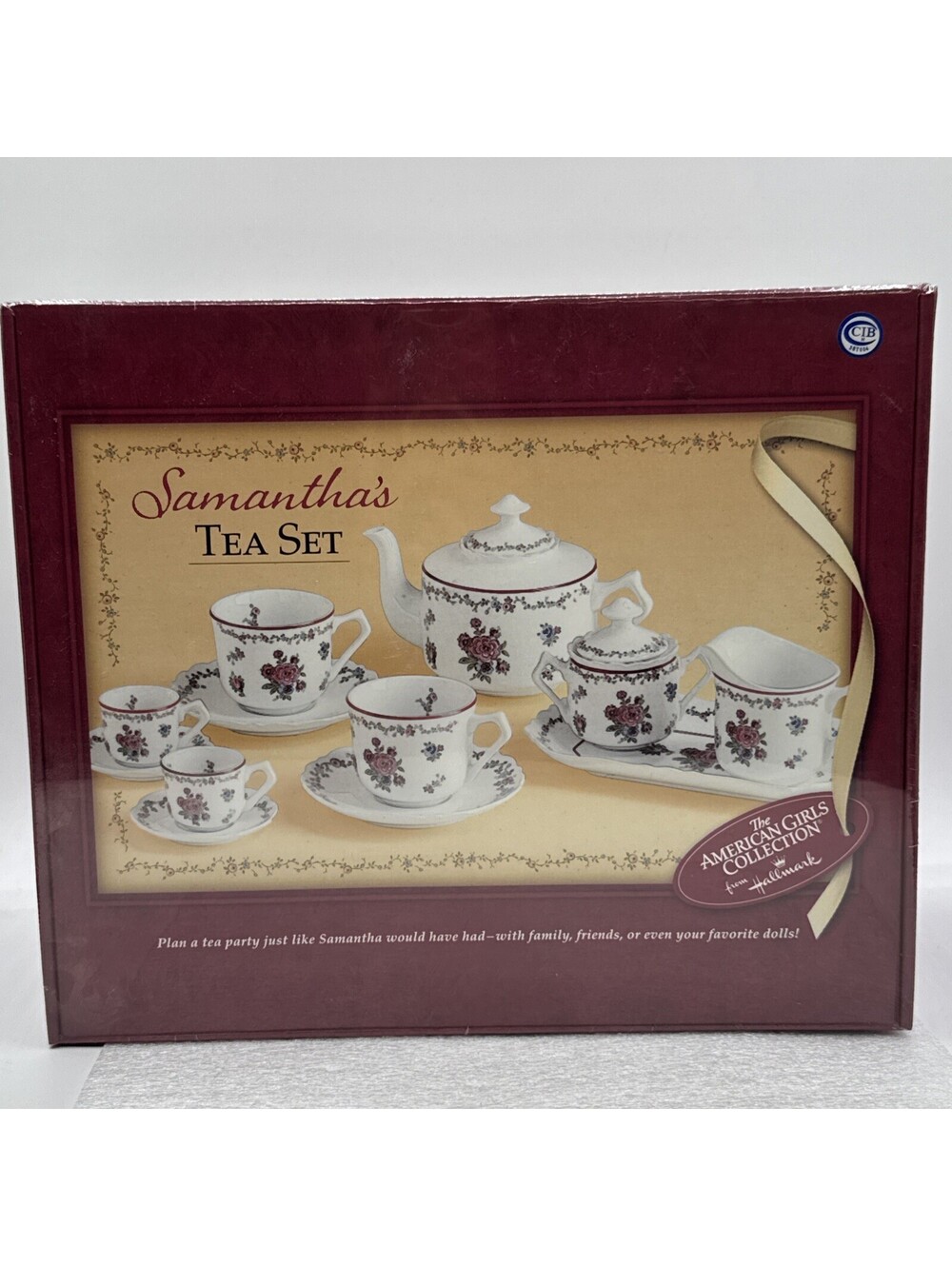 Hallmark American Girl 2002 Samantha's 12 Piece Porcelain Tea Set Party Sealed